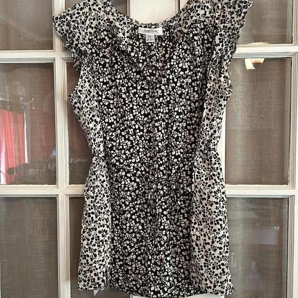 Motherhood Maternity Chiffon Floral Printed Top - Picture 1 of 8